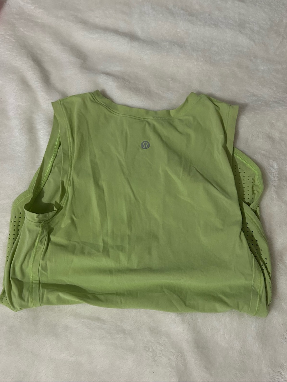 lululemon athletica Lime Green Performance Sleeveless Tank